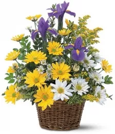 Smiling Floral Basket